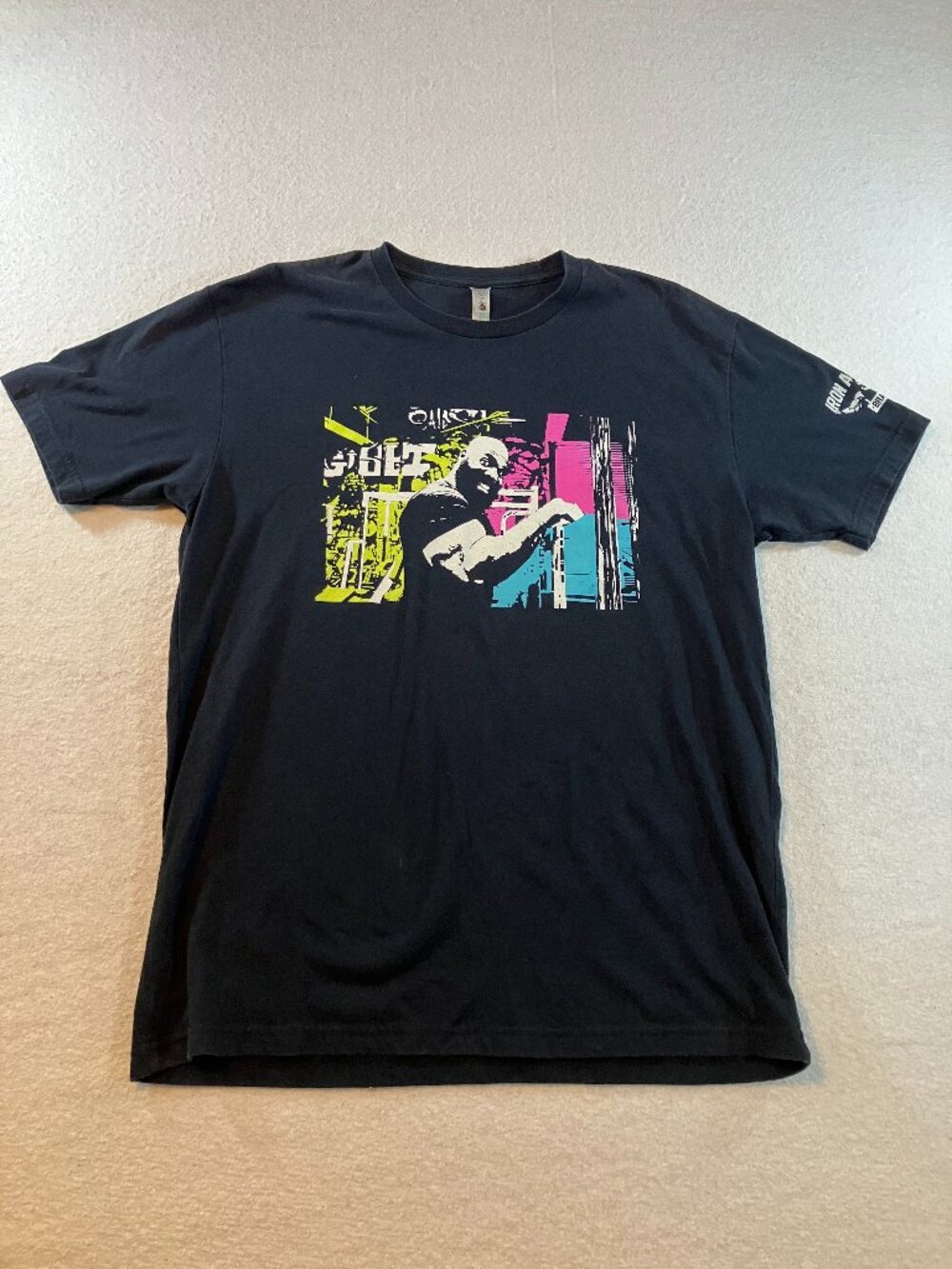 Next Level Iron Addicts Brand‎ CT Fletcher Neon Graphic T-Shirt Size M